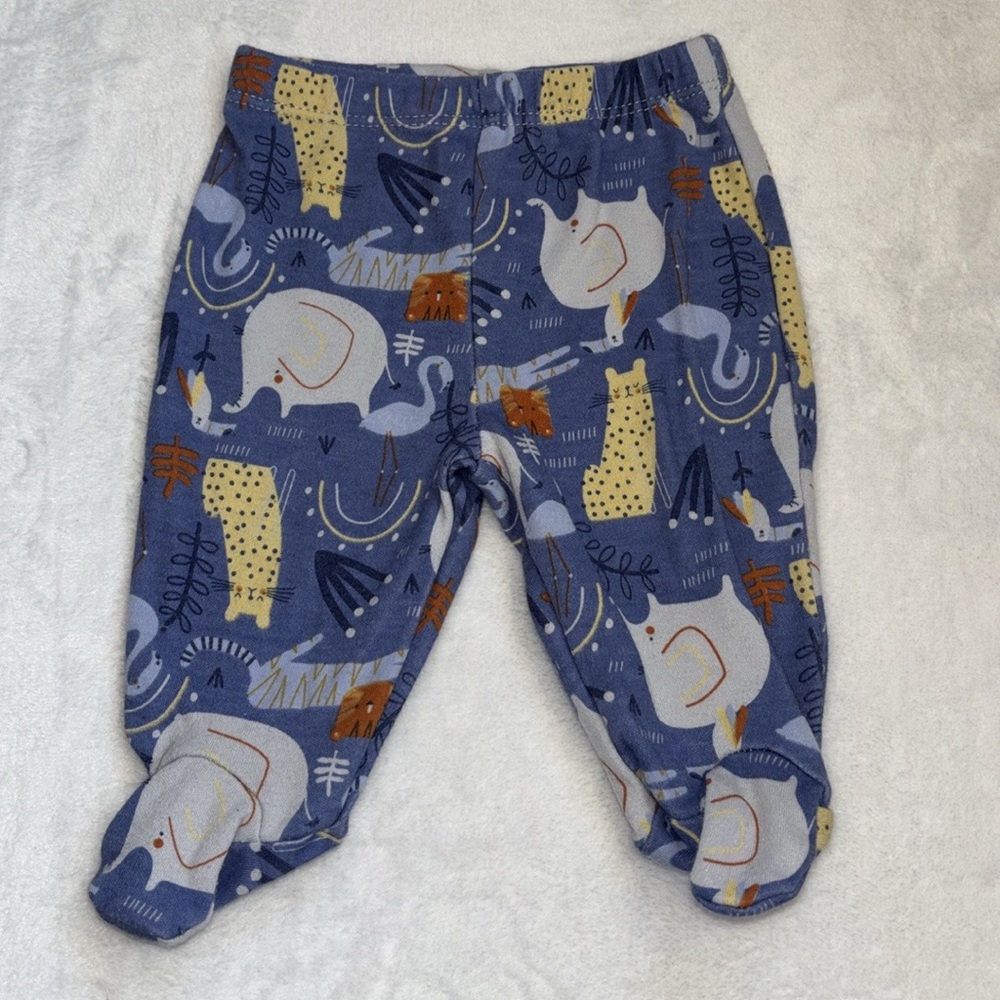 (3 for $10) sterling baby animal footie pants